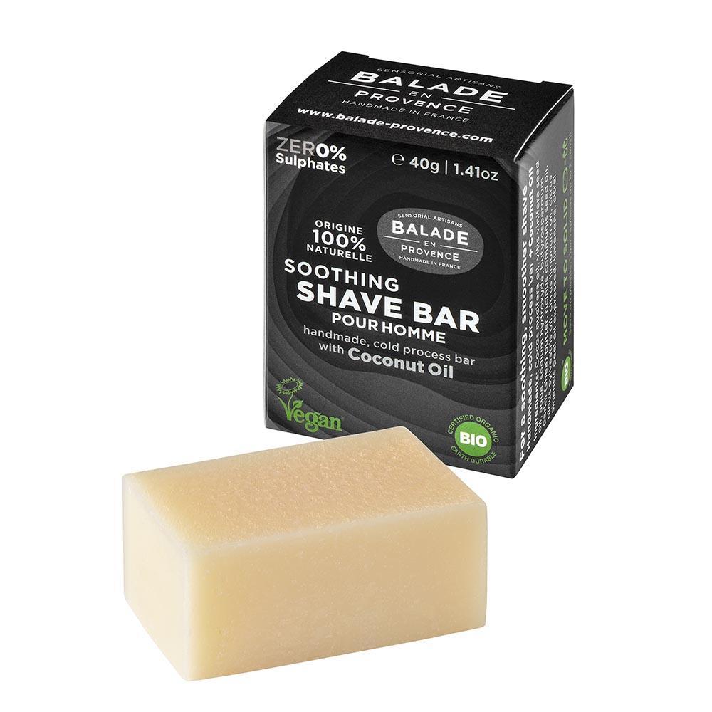 Handmade, cold process, vegan shave bar for men. Made with coconut oil.