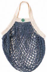EcoBags Mini String Bag In Storm Blue.
