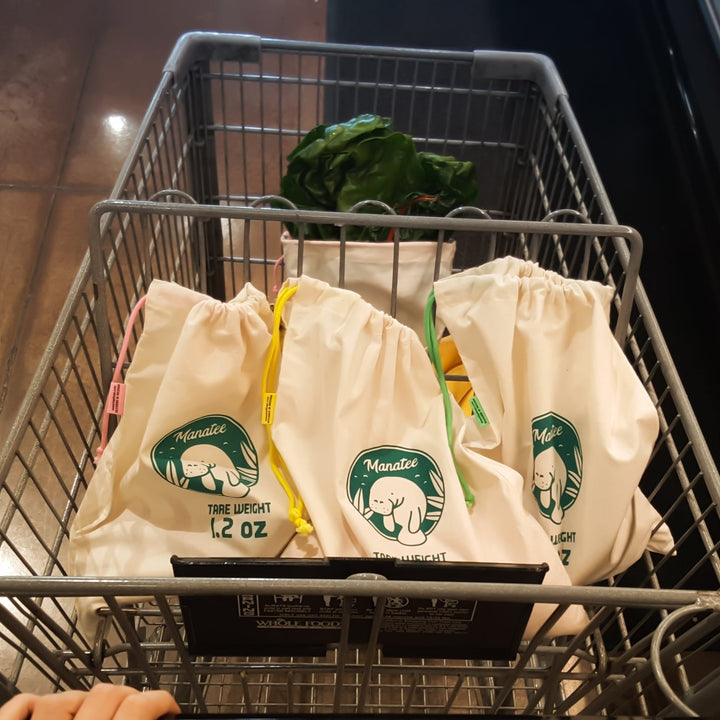 Manatee Produce And Bulk Shopping Bags. Set of 3 In Shopping Cart.