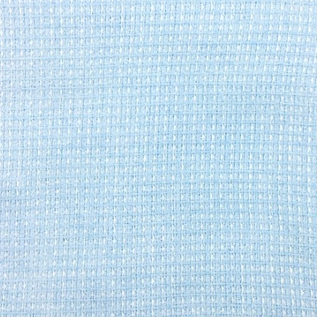 Turkish Towel Store Square Pattern Cotton Towel In Baby Blue Color.