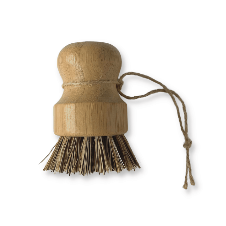 ME Mother Earth Scrub Brush for Pots & Pans. Includes Twine for Hanging to Dry.